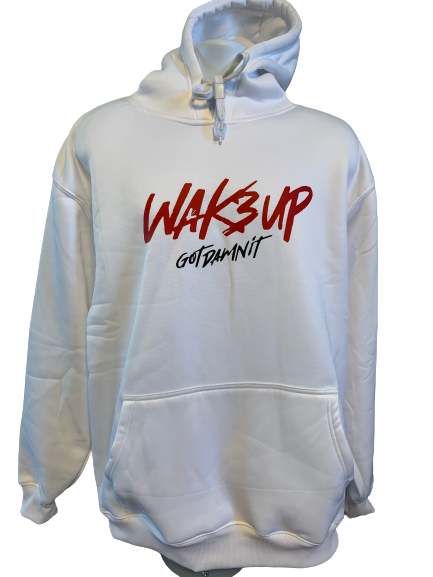 White Wake UP hoodie